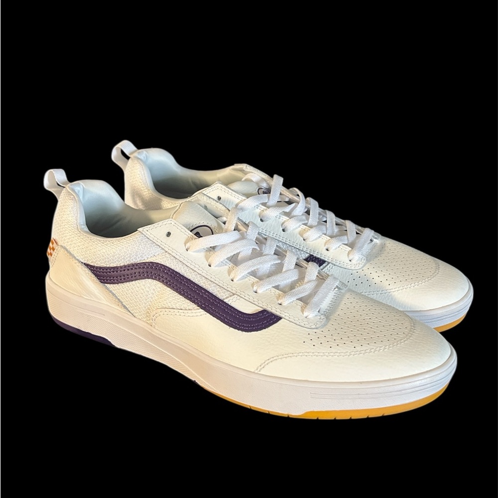 Size 13 - Vans Skate Zahba Athletic White Purple no box